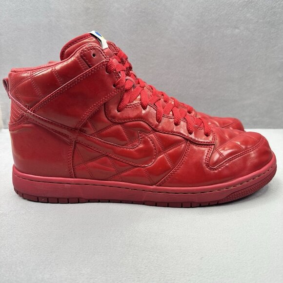 Nike Dunk High Supreme Mens Size 13 Shoes Varsity Red Quilted October SB 2008 - Picture 1 of 9